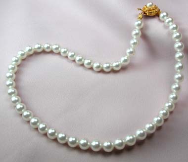 真珠スタイルネックレス・ホワイト8mm60cm_2
